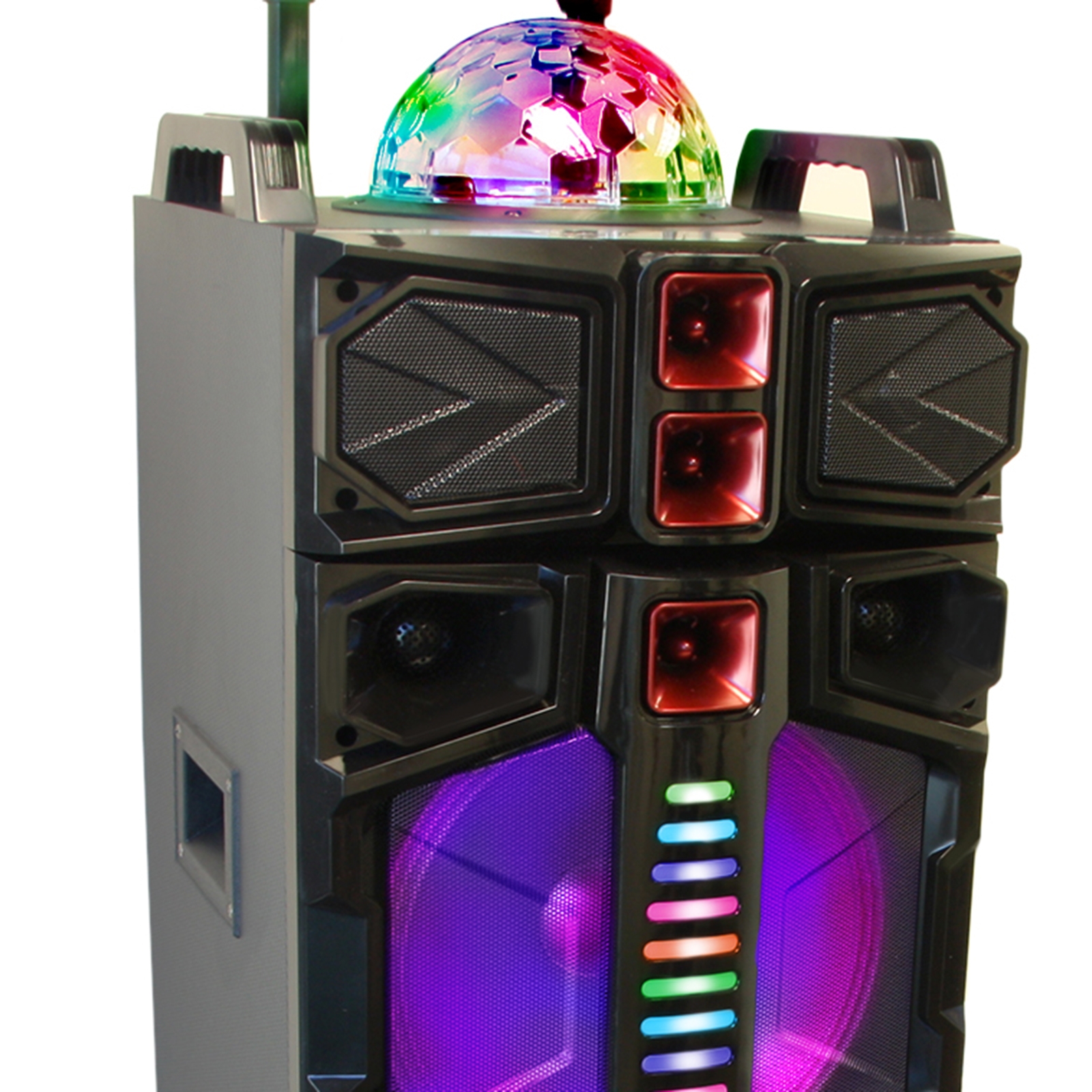 befree sound dual 12 inch subwoofer bluetooth portable party speaker
