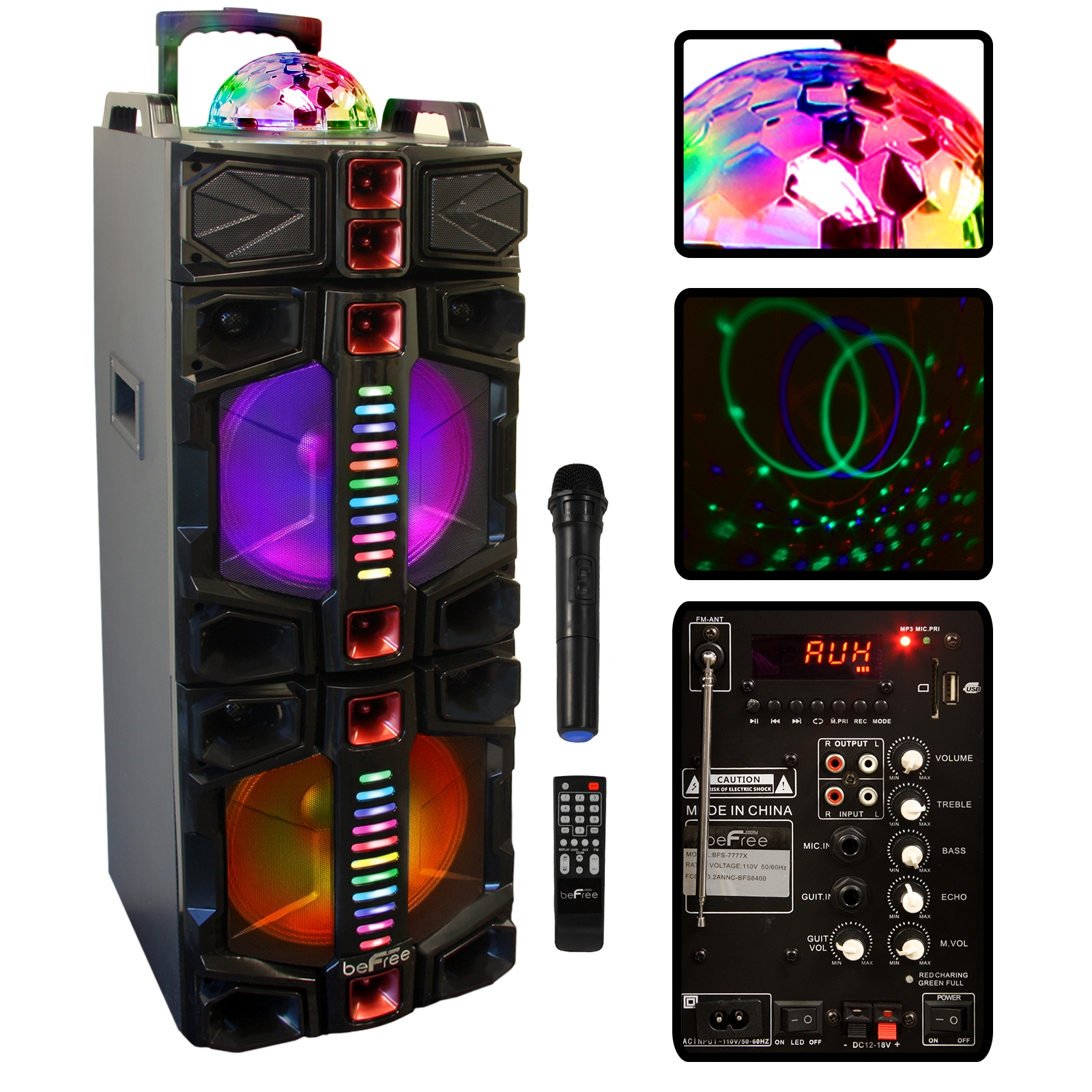 befree sound dual 12 inch subwoofer