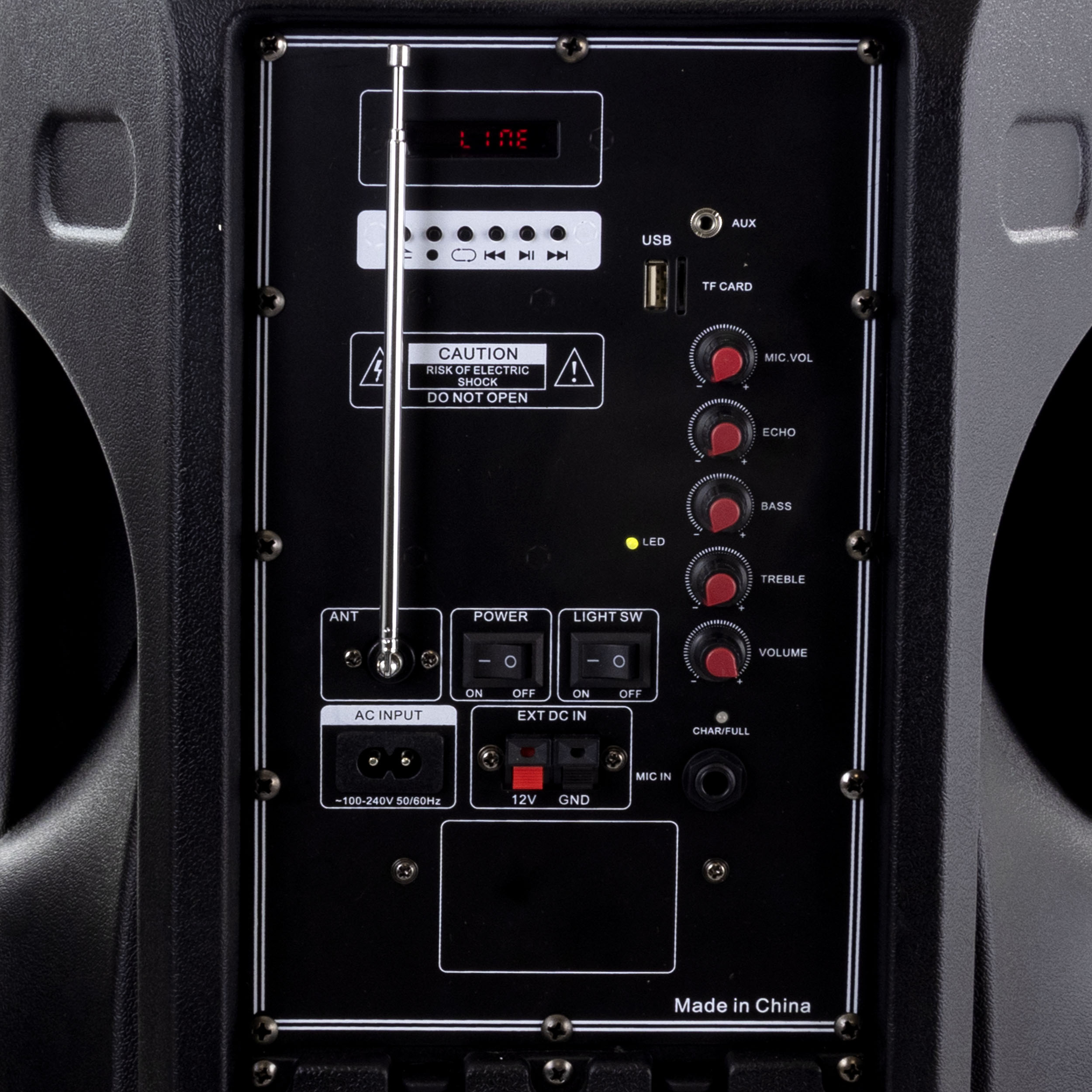 befree sound bluetooth rechargeable party speaker with illuminating lights